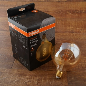   Osram Vintage extra melegfehér E27 LED 25W izzó helyett (Globe)