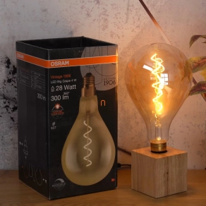   Osram Vintage Grape E27 4W 300lm 2000K szabályozható, brostyán - 28W izzó helyett