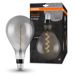   Osram Vintage Big Grape E27 4W 140lm 1800K, smoke - 16W izzó helyett