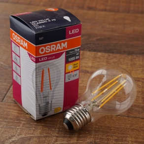   Osram E27 LED Value 7,5W 1055lm 2700K melegfehér 300° - 75W izzó helyett