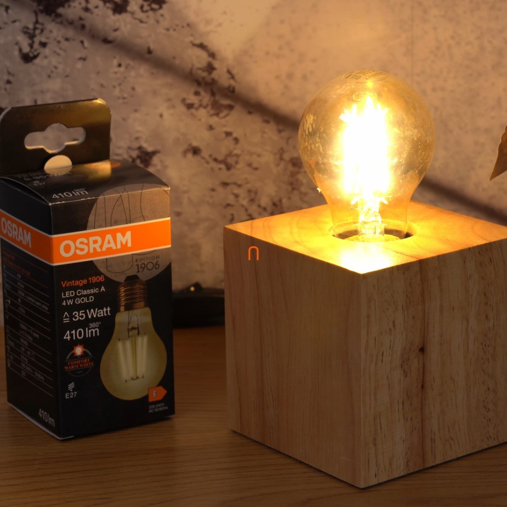 Osram E27 LED Vintage Gold 4W 410lm 2400K melegfehér - 35W izzó helyett