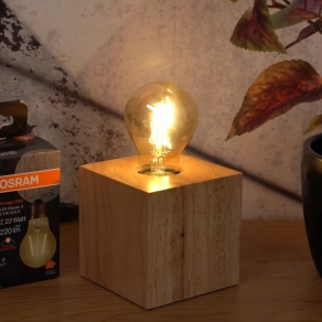   Osram Vintage A E27 2,5W 220lm 2400K , borostyán - 22W izzó helyett