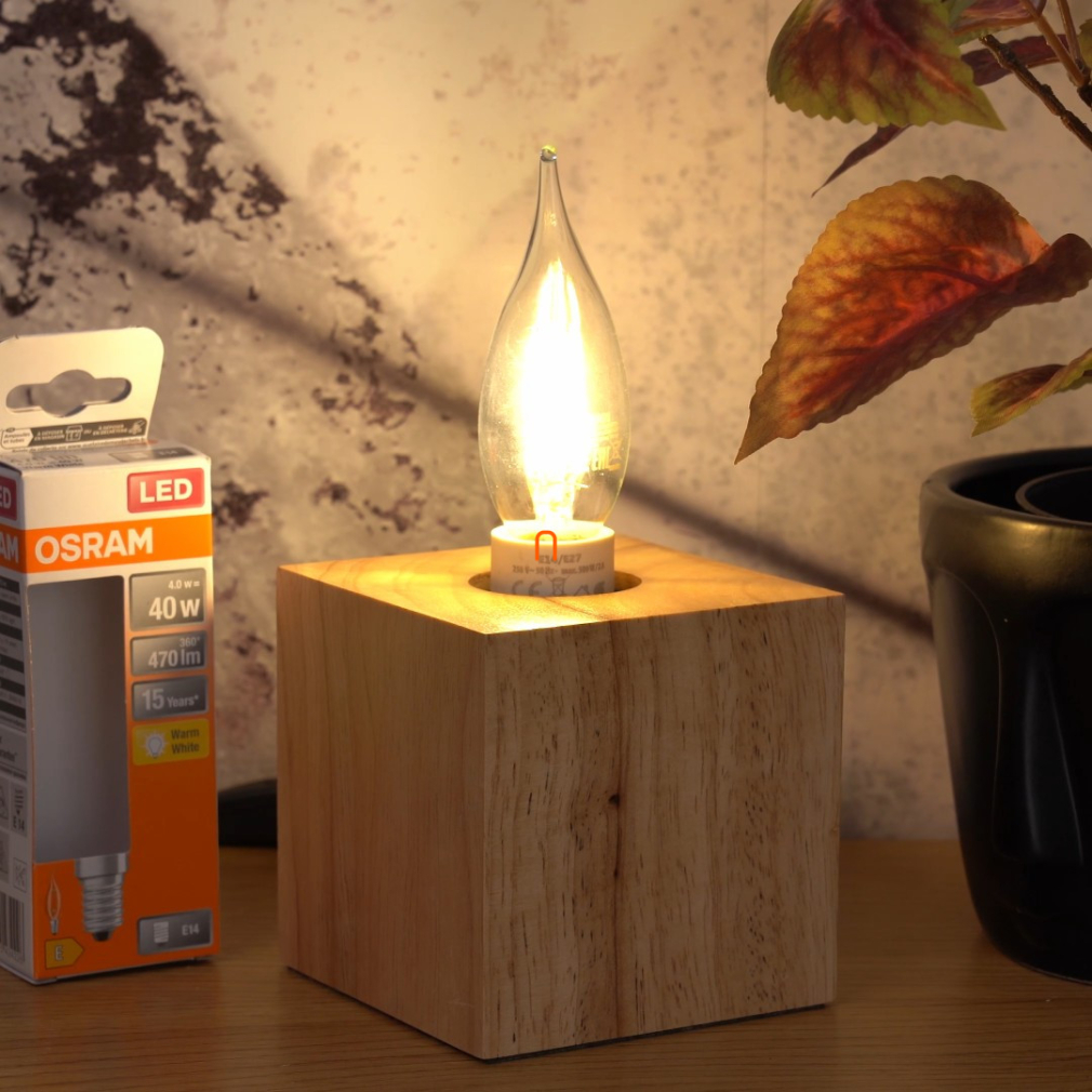 Osram E14 LED Star szélfútta 4W 470lm 2700K melegfehér 300° - 40W izzó helyett
