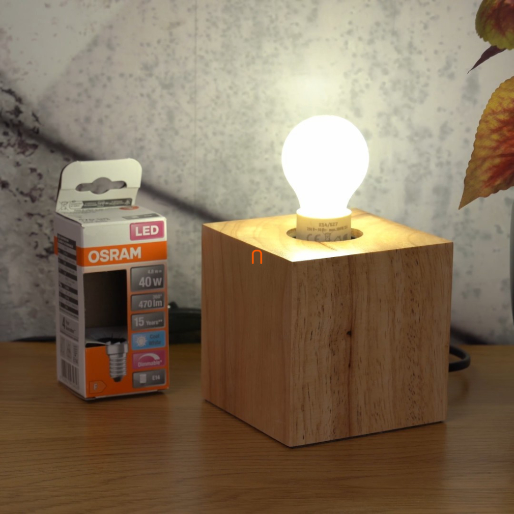 Osram E14 LED SStar kisgömb 4,8W 470lm 4000K hidegfehér, szabályozható 320° opál - 40W izzó helyett