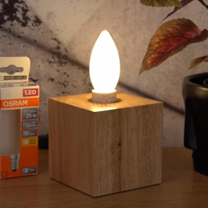   Osram E14 LED Star gyertya 2,5W 250lm 2700K melegfehér 300° opál - 25W izzó helyett