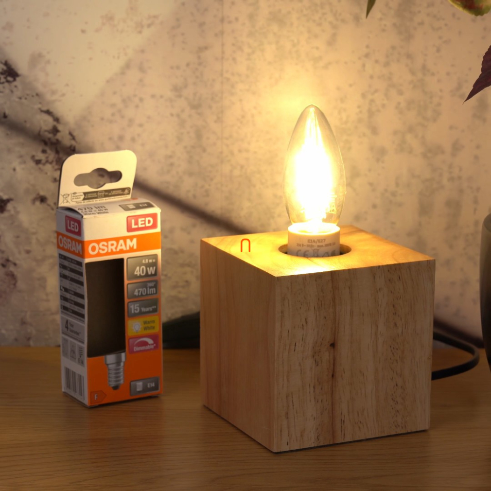 Osram E14 LED SStar gyertya 4,8W 470lm 2700K melegfehér, szabályozható 300° - 40W izzó helyett