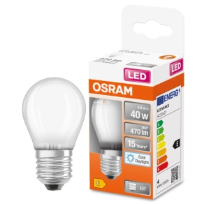   Osram E27 LED Star kisgömb 4W 470lm 6500K daylight 300° opál - 40W izzó helyett