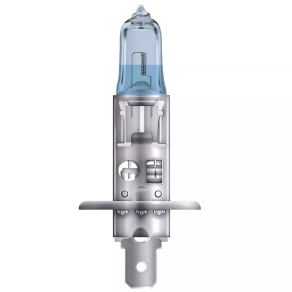   Osram Cool Blue® Intense (Next Gen) H1 halogén fényszórólámpa, akár 100%-kal nagyobb fényerő, LED-es megjelenés, extra fehér fény, 12V, akár 5000K, 64150CBN, 1 darab/doboz