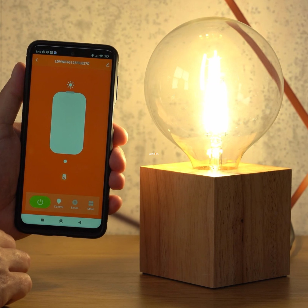 Ledvance Smart+ WIFI Globe E27 LED 6W 806lm 2700K meleg fehér - 60W izzó helyett