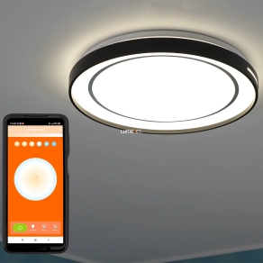   Ledvance Smart+ WIFI okos mennyezeti LED lámpa, hideg/melegfehér, 30 W, fekete színben (Orbis Lisa)