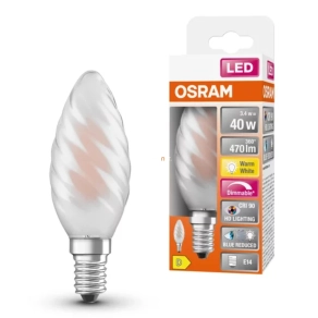   Osram E14 LED SStar+ csavart 3,4W 470lm 2700K melegfehér, szabályozható 300° - 40W izzó helyett