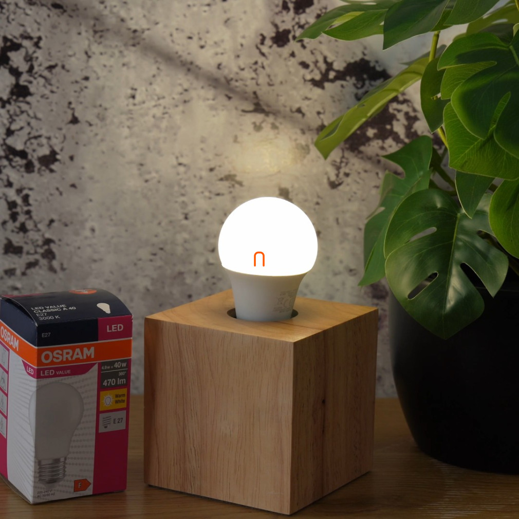 Osram E27 LED Value Classic 4,9W, 470 lm, 3000 K, 40 W izzó helyett