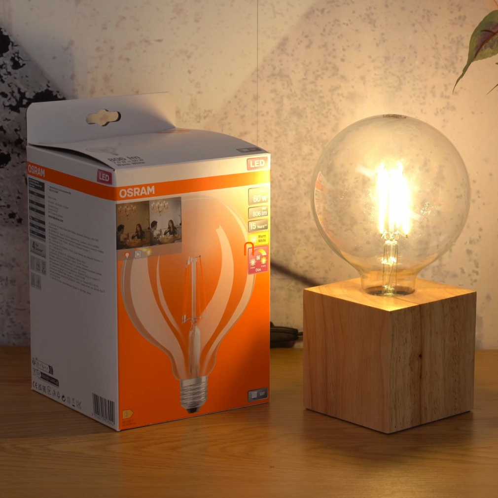 Osram Led Star+ Globe E27 LED 7W 806lm 2200-2700K szabályozható - 60W izzó helyett