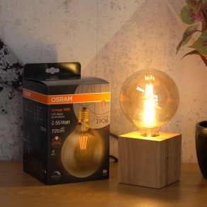  Osram Vintage szabályozható melegfehér E27 LED 55W izzó helyett (Globe)