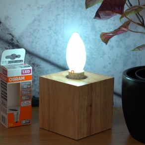   Osram újrahasznosított E14 LED, 7,5 W, 806 lm, melegfehér fényű (Classic-B)