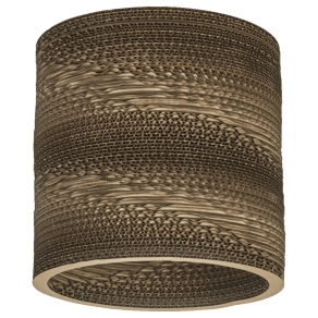   Ledvance Decor Cardboard Cylinder – Mennyezeti karton lámpa E27 foglalattal, barna színben, természetes hangulatú