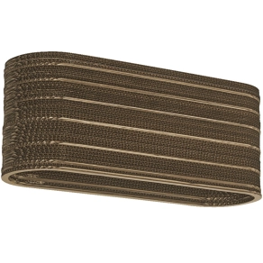   Ledvance Decor Cardboard Oval – Kartonból készült barna mennyezeti lámpa 3 db E27 foglalattal, IP20, természetes dekoratív kivitel
