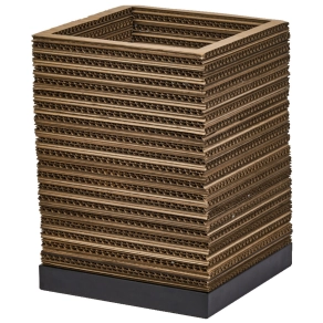   Ledvance Decor Cardboard Square – Barna színű asztali lámpa kartonból E27 foglalattal, textil kábellel, természetes és meleg hangulatú világításhoz