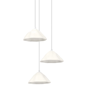   Ledvance Decor Lotus Leaf – Függesztett lámpa 3xE14 foglalattal, papírmasé lótuszlevél forma, fehér színben