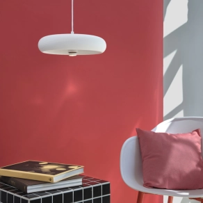  Ledvance Decor Plaster Pure Pendant 300 – Függesztett gipsz lámpa fehér színben, E27 foglalattal, II-es érintésvédelmi osztályú, IP20