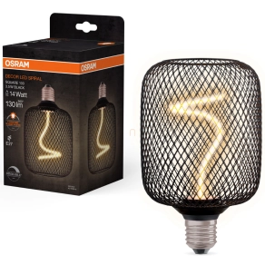   Osram E27 LED 3,5W, 130 lm, 1800 K, candlelight, dimmelhető, fekete üveg-15 W izzó helyett - Star+ Deco Square DIM filament