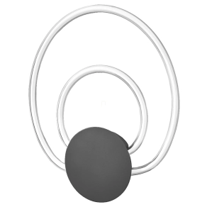   Ledvance Decor Helios Wall – Dekoratív fali lámpa 12W, melegfehér 3000K, Click Select funkcióval, egyedi filament dizájn, 960lm, IP20, sötétszürke