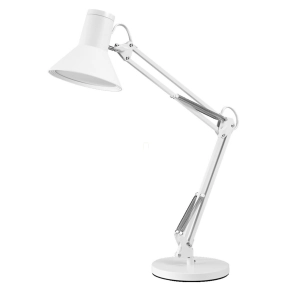   Ledvance Office Line Desk Retro – Fehér asztali lámpa hosszú karral, melegfehér 3000K, fokozatmentesen szabályozható, 9W, forgatható fejjel, 617lm