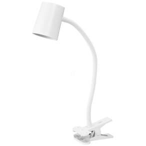   Ledvance Office Line Desk Trapezium Clip – Fehér asztali lámpa cserélhető GU10 foglalattal, 170° hajlítható karral és csipesz rögzítéssel, IP20, max. 9W