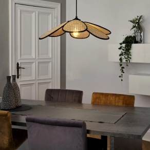   Rattan függesztett lámpa, 58 cm - Osram Decor Rattan Daisy, 1xE27 foglalattal, 220-240 V