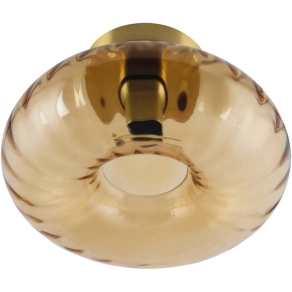   Üveg mennyezeti lámpa borostyán színben - Osram Decor Gold Glass, 1xE27 foglalattal, 220-240 V