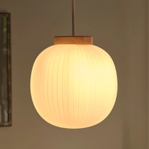   Osram Decor Glass Lantern függesztett lámpa, fa hatású 1xE27 foglalattal