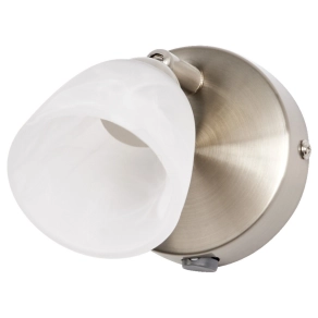   Osram LED Spot Cup 1xG9 Brushed Nickel – Mennyezeti spotlámpa állítható fejjel, alabástrom üveg diffúzorral, max. 5W LED G9 izzóhoz