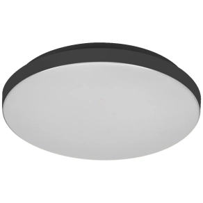   Osram Essential Orbis – Fröccsenő víz ellen védett fekete mennyezeti LED lámpa, 12W, 800lm, 3000K melegfehér, 120° sugárzási szög, 30000 óra élettartam