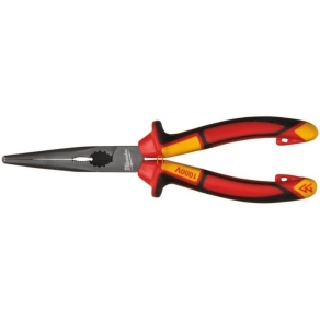   Milwaukee hosszúcsőrű kerek fogó VDE 1000V 45 fokos 205mm (4932464565)