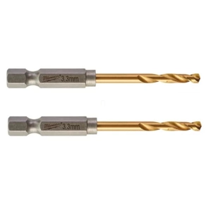   Milwaukee fémfúró Shockwave HSS-G TiN 3.3 mm (2 db/cs) 4932471089