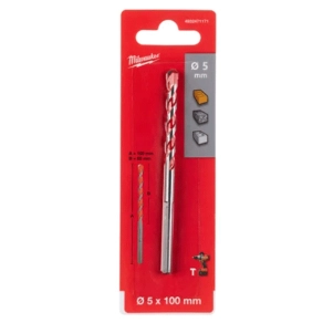   Milwaukee betonfúrószár 3 oldalas befogással 5 x 100 mm 4932471171
