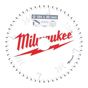   Milwaukee körfűrészlap hordozható gépekhez (Alu) 184x30x2.2x54 TF NEG. 4932471299