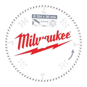   Milwaukee körfűrészlap gérvágókhoz (Alu) 254x30x3.0x80 TF NEG. 4932471318