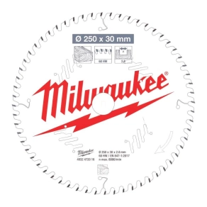   Milwaukee körfűrészlap gérvágókhoz (Fához) 250x30x2.8x60 ATB 4932472016