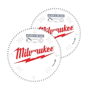   Milwaukee körfűrészlap készlet gérvágókhoz 2 darabos 254 x 60T/80T 4932479576