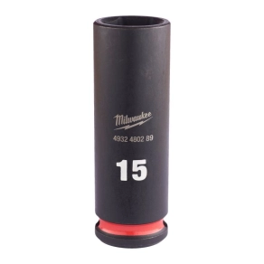   Milwaukee 3/8 gépi dugókulcs 6 lapú, hosszú 15 mm 4932480289