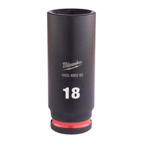   Milwaukee 3/8 gépi dugókulcs 6 lapú, hosszú 18 mm 4932480292