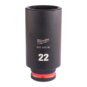   Milwaukee 3/8 gépi dugókulcs 6 lapú, hosszú 22 mm 4932480296