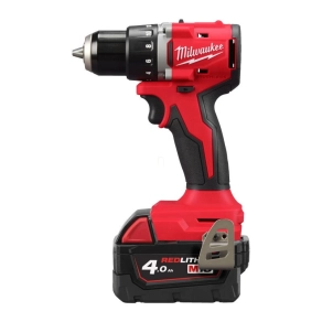  Milwaukee M18 BLDDRC-402C M18 kompakt szénkefe nélküli fúrócsavarozó, 2x4.0 Ah akku, intelligens töltővel, kofferrel 4933492834