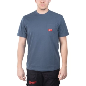   Milwaukee WT SS BLU rövid ujjú póló, kék - XXL méret, 4932493017