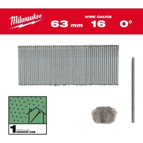   Milwaukee Finish szegek, fejnélküli, galvanizált 16 Gauge, 0° SC1 63 mm (2500 db/cs) 4932498317