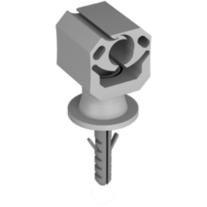   J.Pröpster 1154 műanyag vezetéktartó 22mm + csavar + Tipli 6x35 mm