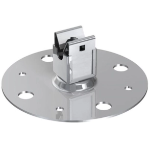   J.Pröpster 1167S1 Niro tetővezeték tartó + körlap Rd 10mm, V2A