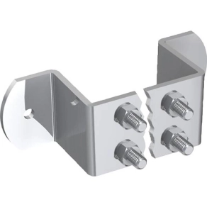   J.Pröpster 910023 földelő sín 305/60x5mm, 2x4 csatlakozó hely, StFz, csavarok V2A