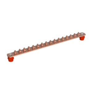   J.Pröpster 910527 EPH Potenciálkiegyenlítő sín 550/40x5mm, 16 csatlakozó hely, Réz